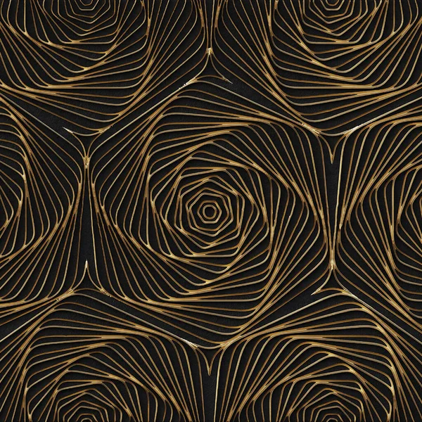 Abstract Background Gilding Illustration Black Relief Background Three Dimensional Abstract — 스톡 사진