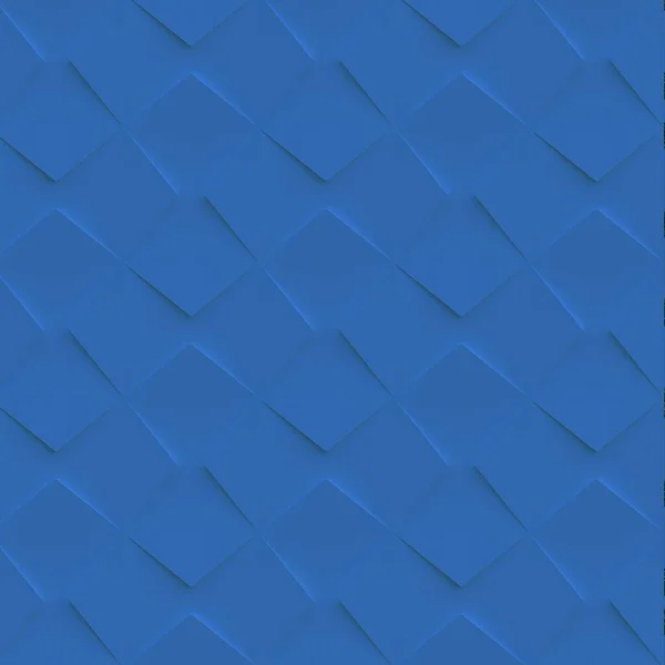 Ilustración Cubos Sólidos Azules Realistas Con Una Sombra Del Mismo —  Fotos de Stock