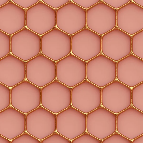 Иллюстрации Золотой Восточный Орнамент Выделен Кораллово Розовом Фоне Геометрический Орнамент — стоковое фото