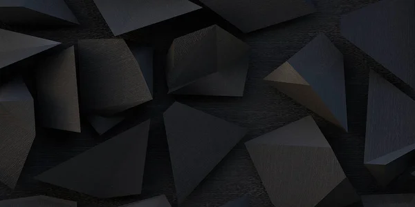 Εικόνα Μαύρα Τρίγωνα Μαύρο Φόντο Αφηρημένο Χαμηλό Πολυ Υπόβαθρο Από — Φωτογραφία Αρχείου