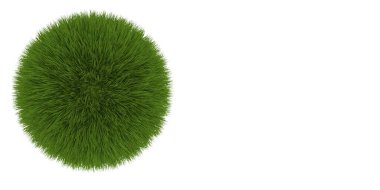 Toprağın katmanlarıyla ve beyaz arka planda izole edilmiş bir yüzeyde çimen bulunan bir kesitin 3 boyutlu modeli. Yeşil çimenli kabartmalı toprak katmanları, 3 boyutlu resimleme.