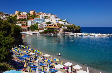 Yaz aylarında Girit Adası'nda Deniz Manzaralı