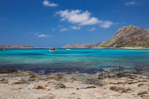 Crete Island Grekland Juni 2019 Vacker Havsutsikt Gramvousa — Stockfoto