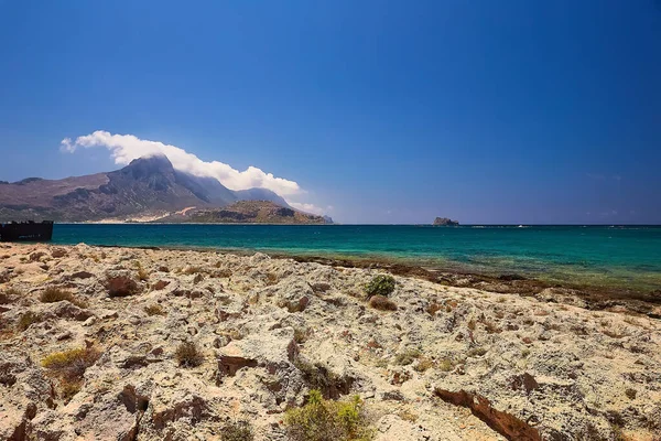 Gramvousa Balos Skapelsen Grekland Juni 2019 Vacker Havsutsikt Balos — Stockfoto