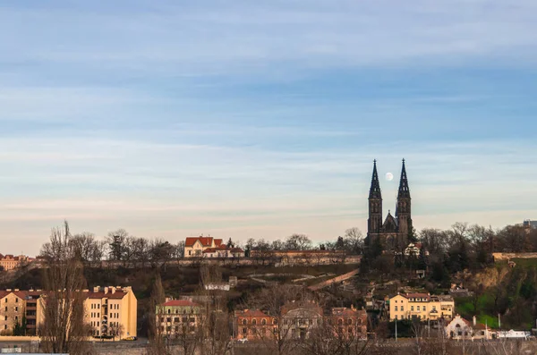 Blick Auf Die Burg Vysehrad Und Die Basilika Peter Und — Stockfoto
