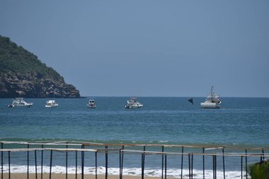 Puerto Lopez 'in manzarası, Ekvador