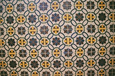 Geometric pattern of a ceramic tile   