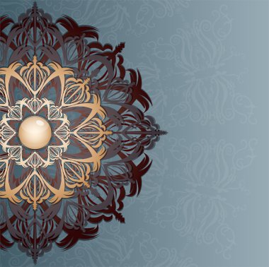 Retro arka plan ile süsleme.