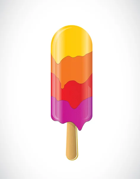 Helado en un palo. — Vector de stock