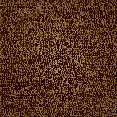 Kahverengi zemin üzerine altın karalama.