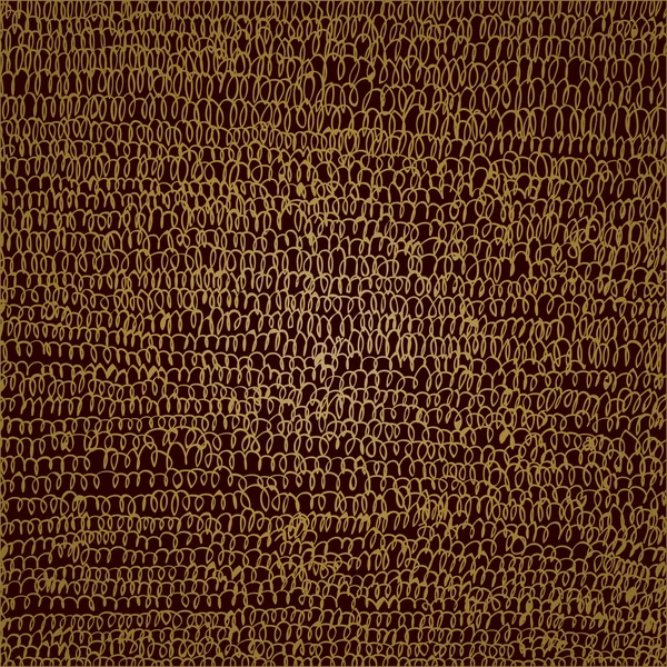 Kahverengi zemin üzerine altın karalama.