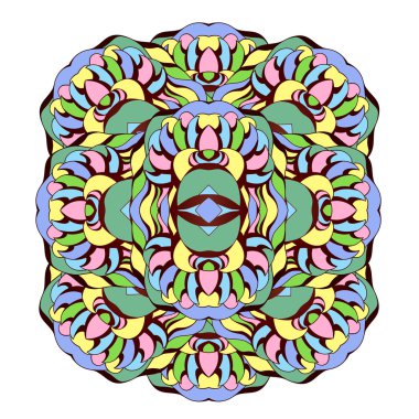 Soyutlama ile vektör illüstrasyonu.