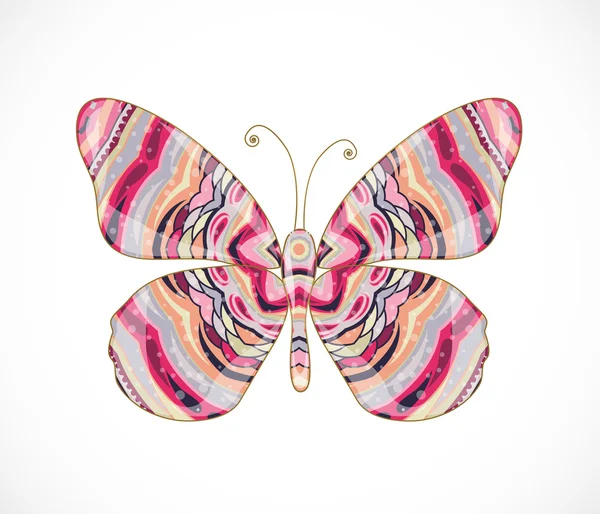 Schöner abstrakter Schmetterling. — Stockvektor