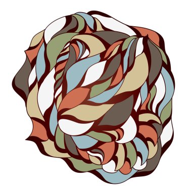 Soyutlama ile vektör illüstrasyonu.