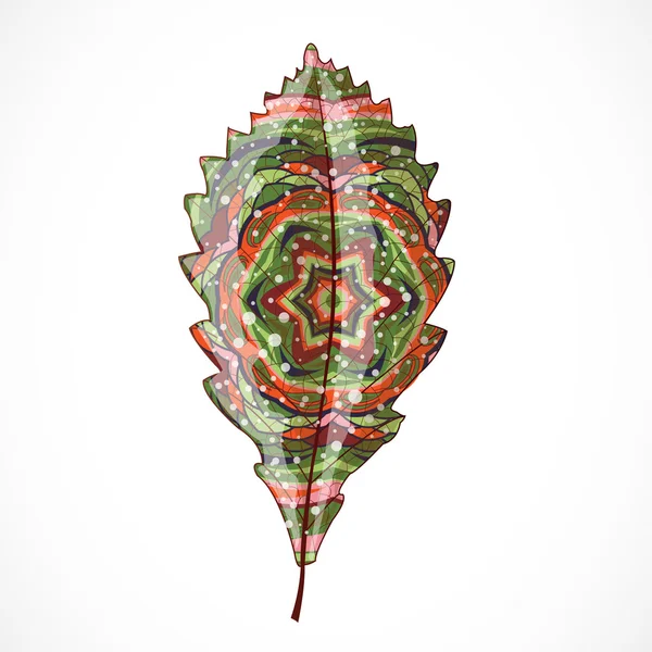 Абстрактный красочный лист . — стоковый вектор