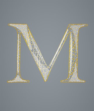soyut altın harf m.