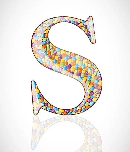 Abstract letter S. — Stock Vector