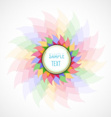 soyut renkli çiçek.