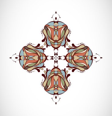 Soyutlama ile vektör illüstrasyonu.