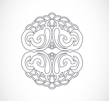 Soyutlama ile vektör illüstrasyonu.