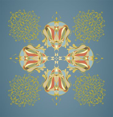 Soyutlama ile vektör illüstrasyonu.