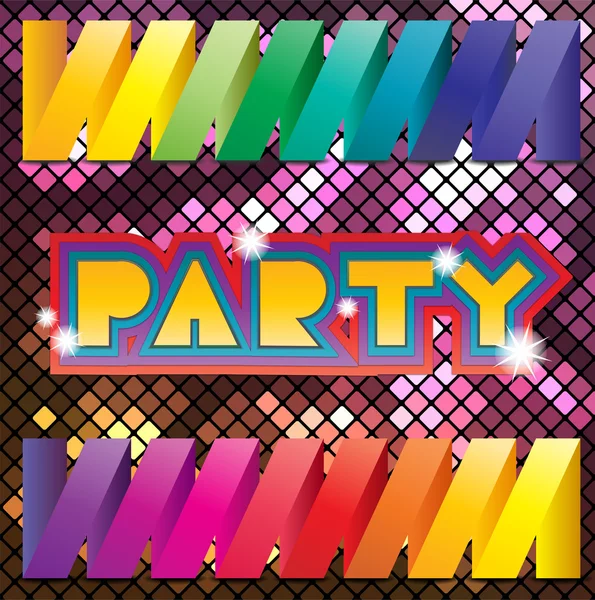 Colorful mosaic background for party. — Stock Vector