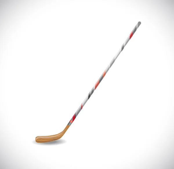 Bastone da hockey isolato . — Vettoriale Stock