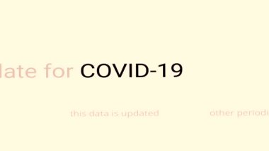COVID-19, COVID, Coronavirus. Farklı metinde işaretlenmiş kelime. Haber konsepti ya da medikal medya. Tehlikeli bir virüs tüm dünyaya yayılıyor. Altı çizili kelimeler. SARS-CoV-2