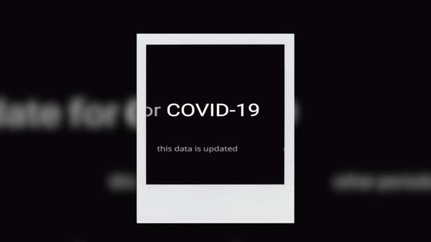 Covid Covid Coronavirus Mot Surbrillance Dans Texte Différent Concept Nouvelles — Video