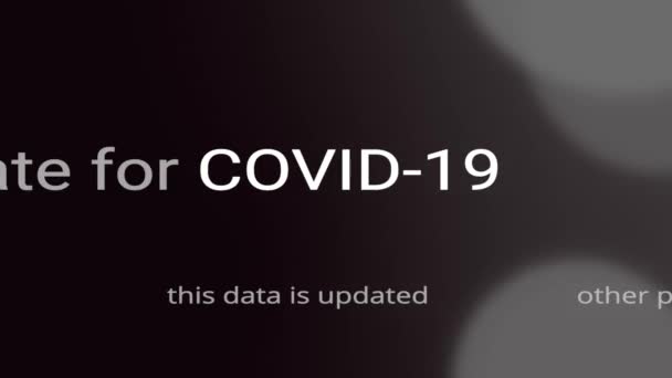 Covid Covid Coronavirus Farklı Metinde Işaretlenmiş Kelime Haber Konsepti Medikal — Stok video