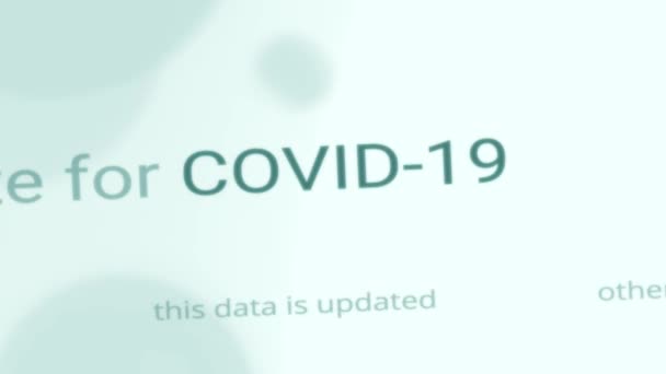 Covid Covid Coronavirus Farklı Metinde Işaretlenmiş Kelime Haber Konsepti Medikal — Stok video