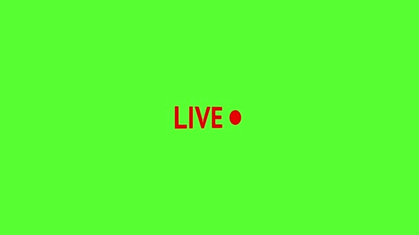 Red Live Stream Símbolo Assine Para Transmissão Vivo Radiodifusão Emblema — Vídeo de Stock