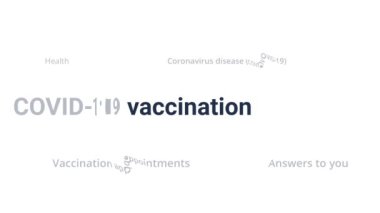 Coronavirus aşısı COVID-19. Koronavirüse karşı aşı ve aşı, COVID-19, virüs, grip. Haber, sosyal ya da tıbbi medya kavramı. Farklı metin ışığı arkaplanındaki vurgulanmış ifade.
