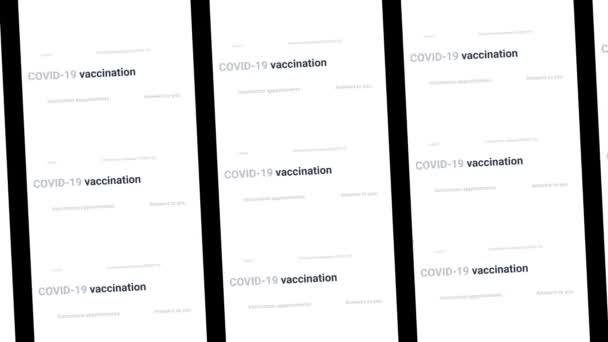Coronavirusvaccin Covid Vaccin Vaccinatie Tegen Coronavirus Covid Virus Griep Concept — Stockvideo