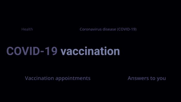Coronavirus Aşısı Covid Koronavirüse Karşı Aşı Aşı Covid Virüs Grip — Stok video