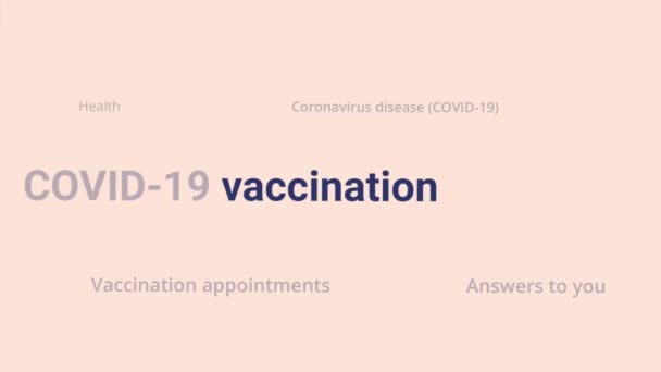 Vaksin Coronavirus Covid Vaksin Dan Vaksinasi Terhadap Coronavirus Covid Virus — Stok Video