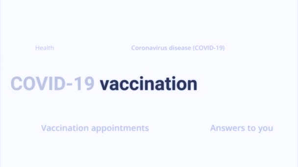 Coronavirus Vakcina Covid Vakcina Vakcinázás Coronavirus Covid Vírus Influenza Ellen — Stock videók
