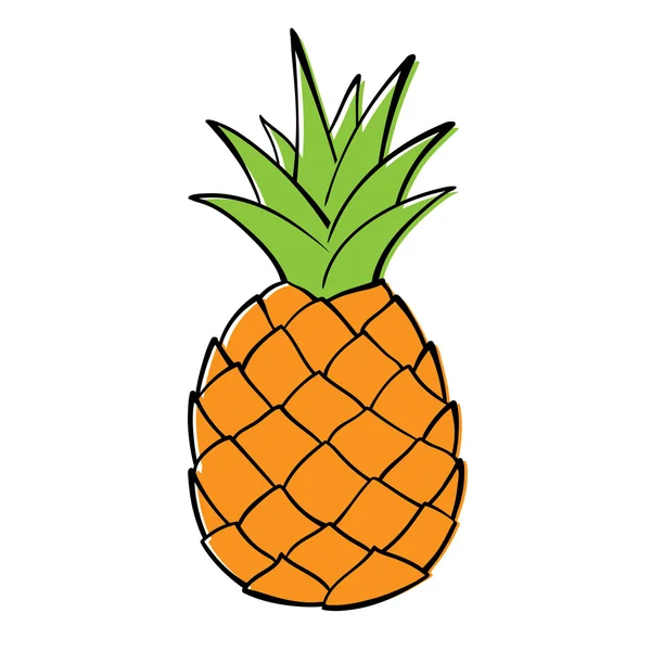 Pineapple — Stock Vector