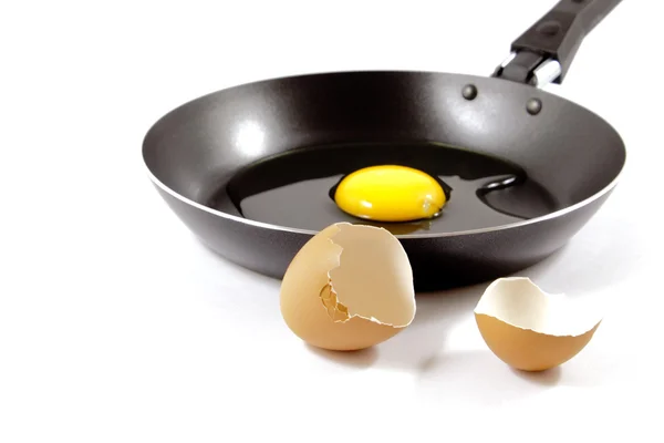 Pan és tojás, sütés nélkül — Stock Fotó
