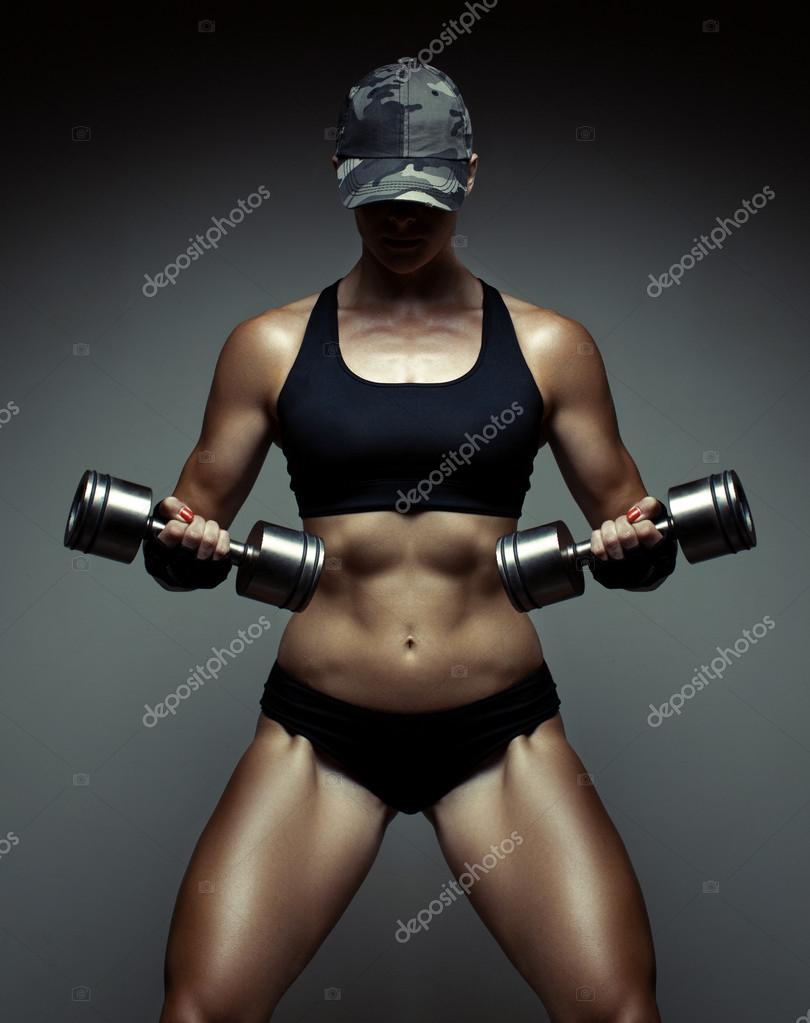 Naked Women Lifting Weights