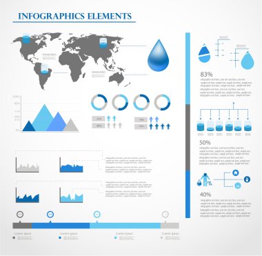 su infographics. bilgi grafiği.