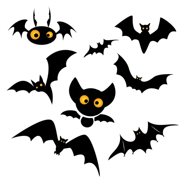 Halloween clip art illustration chauve-souris — Image vectorielle