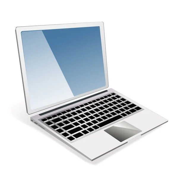 Illustrazione vettoriale del computer portatile — Vettoriale Stock