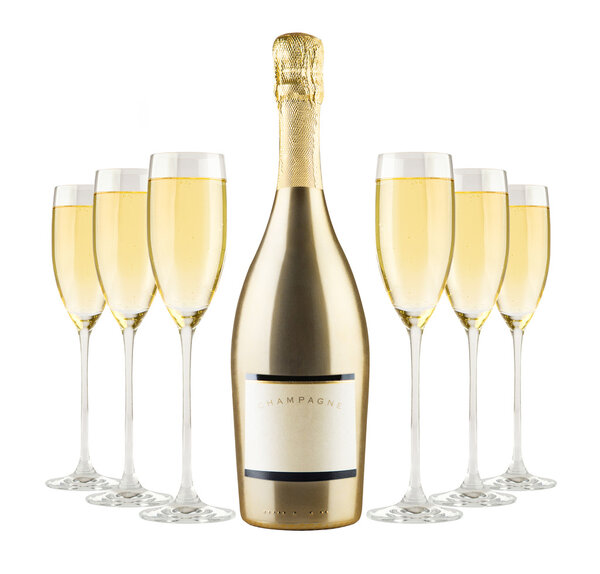 Красивая фотография бутылки шампанского
