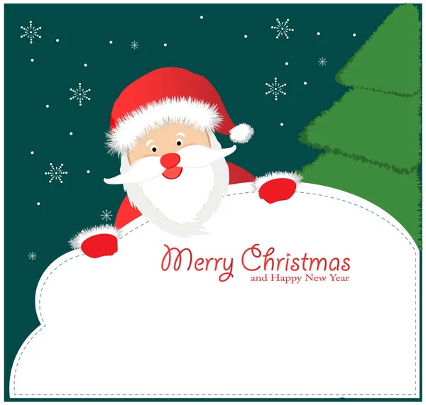 Santa Sign: Santa Claus — Stock Vector