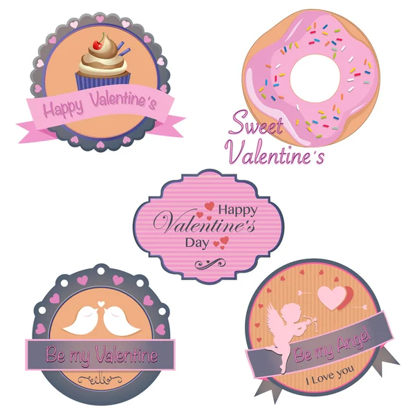 Vector collection of valentines day design — Stock Vector