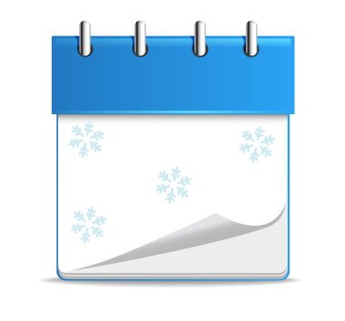 Vektör renkli Noel varış takvimi