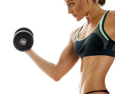 Güzel kaslı fit kadın