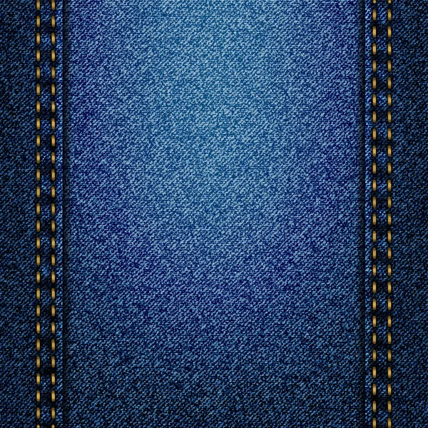 Padrão de textura de jeans realista — Vetor de Stock