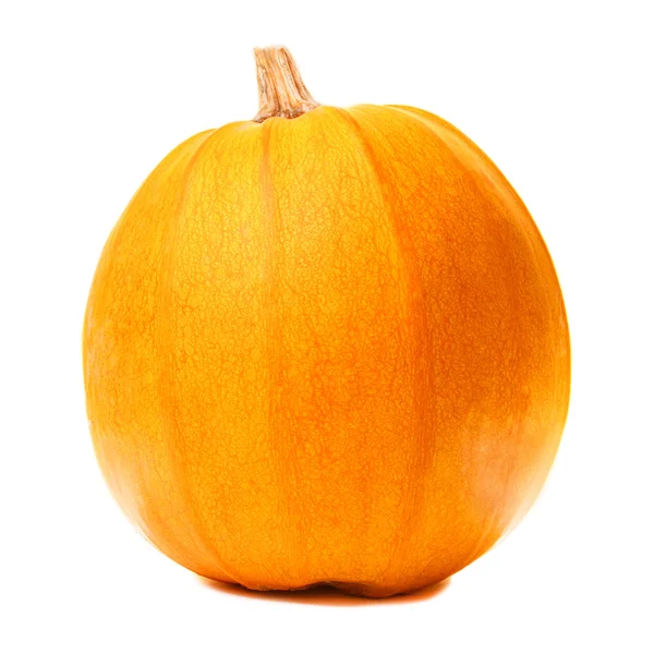 Abóbora laranja isolada no fundo branco — Fotografia de Stock